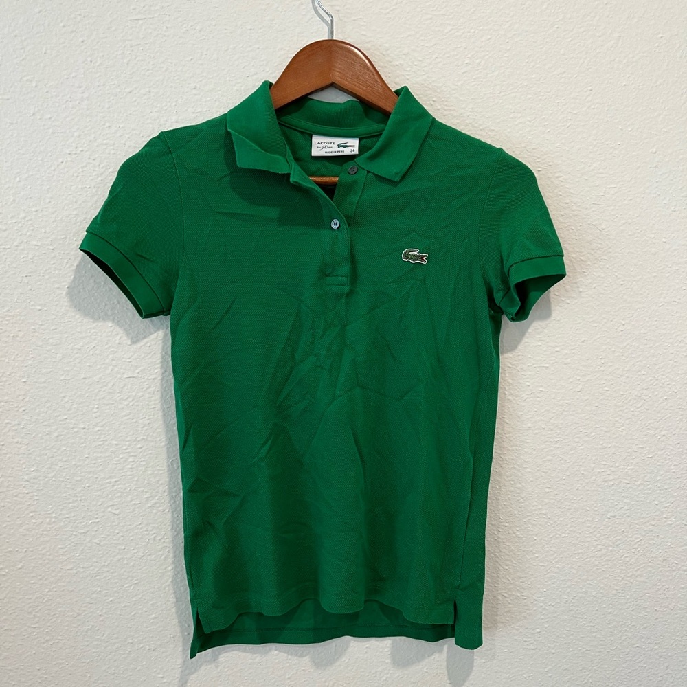 Lacoste Jcrew Green Polo Size Xxs